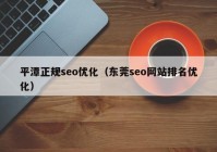平潭正规seo优化（东莞seo网站排名优化）